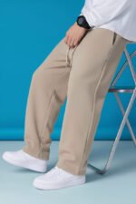 ⁦بنطلون وايد ليج قطن⁩ - الصورة ⁦5⁩