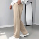 بنطلون وايد ليج قطن